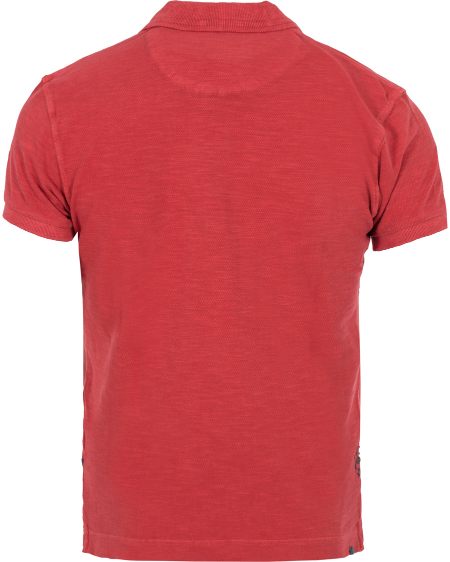 Herre | Polotrøjer | La Martina | Juarez Vintage Slub Pique Polo Cayenne Red XL