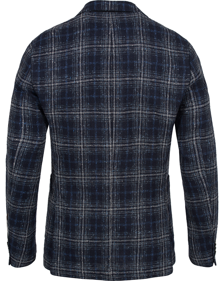 Herre | Blazere & jakker | Oscar Jacobson | Einar Big Check Patch Pocket Blazer Blue