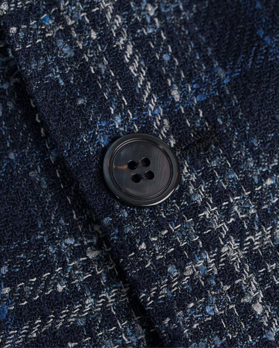 Herre | Blazere & jakker | Oscar Jacobson | Einar Big Check Patch Pocket Blazer Blue