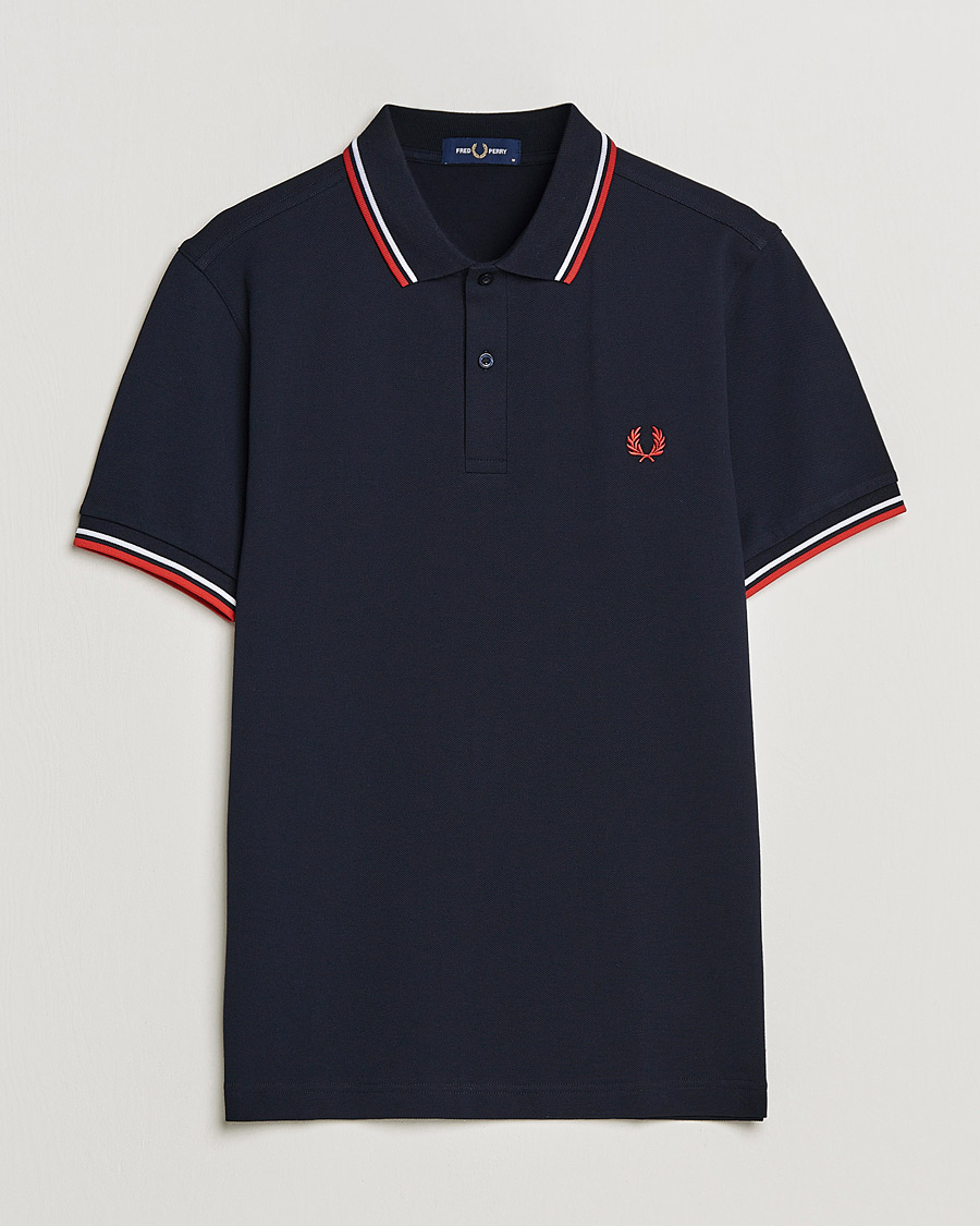 Herre | Polotrøjer | Fred Perry | Twin Tipped Polo Shirt Navy