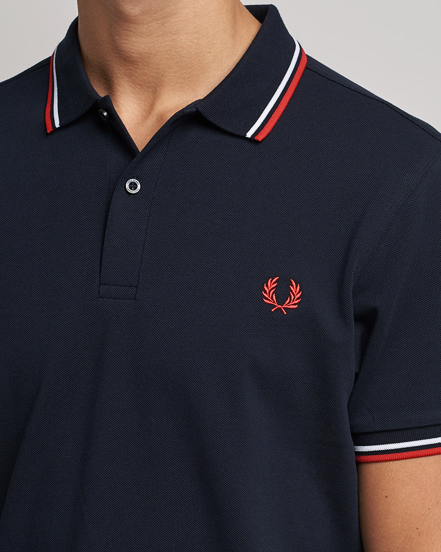 Herre | Polotrøjer | Fred Perry | Twin Tipped Polo Shirt Navy