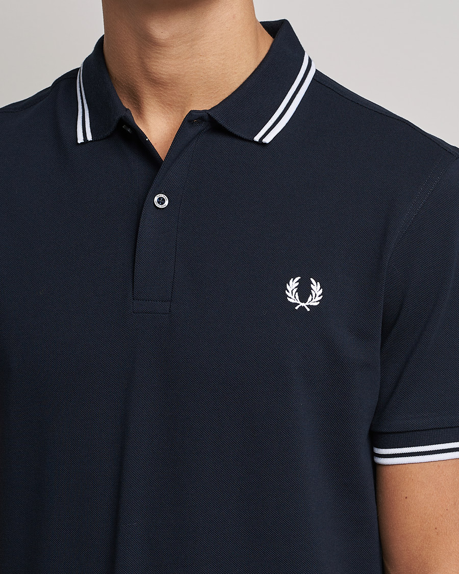 Herre | Polotrøjer | Fred Perry | Twin Tipped Polo Shirt Navy/White