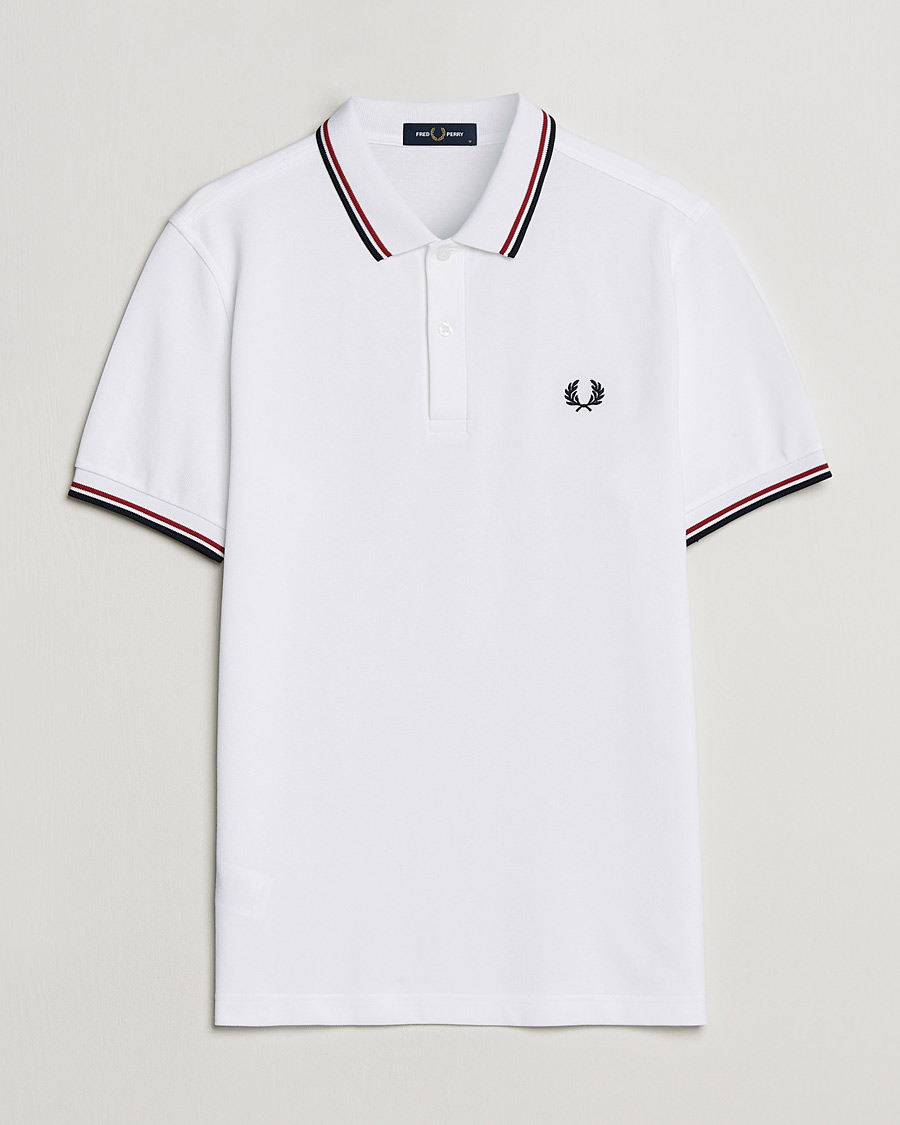 Fred Twin Polo Shirt White CareOfCarl.dk