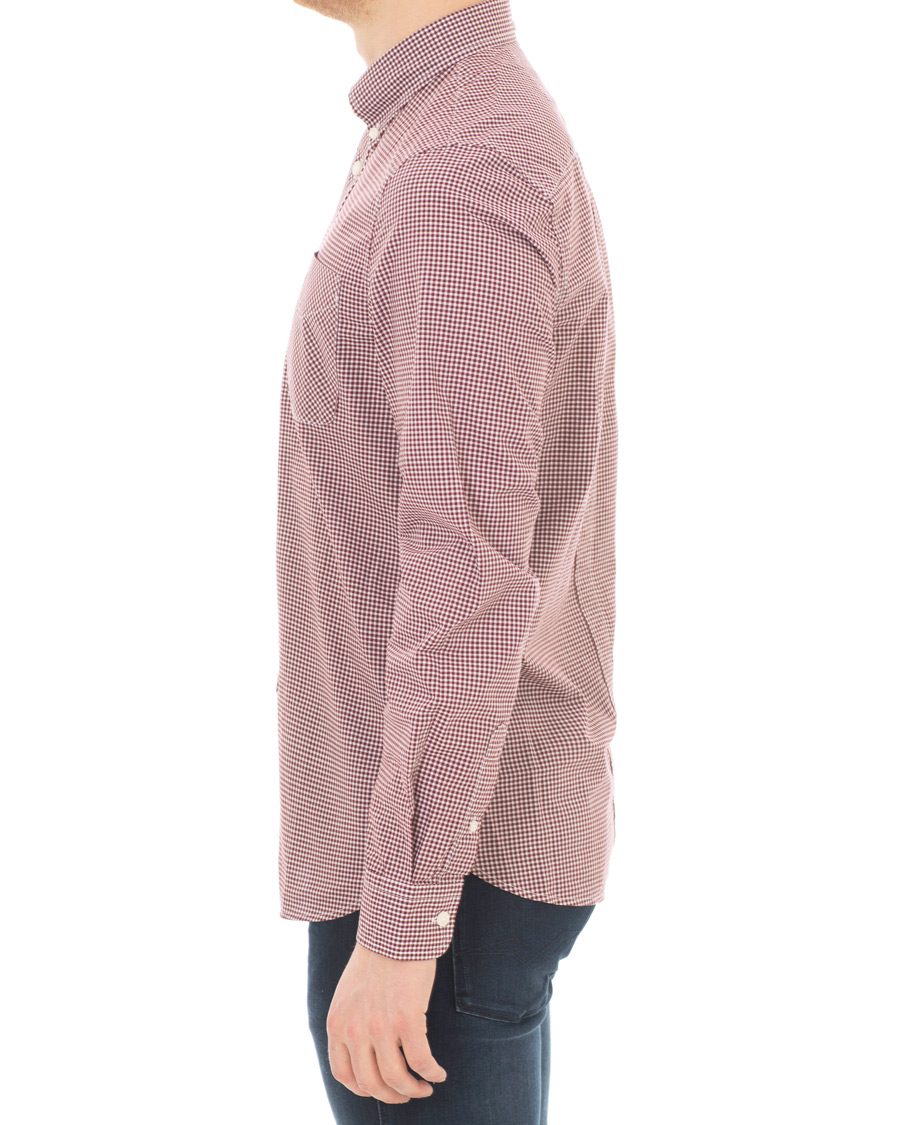 Herre | Skjorter | Fred Perry | Classic Fit Gingham Shirt Mahogany