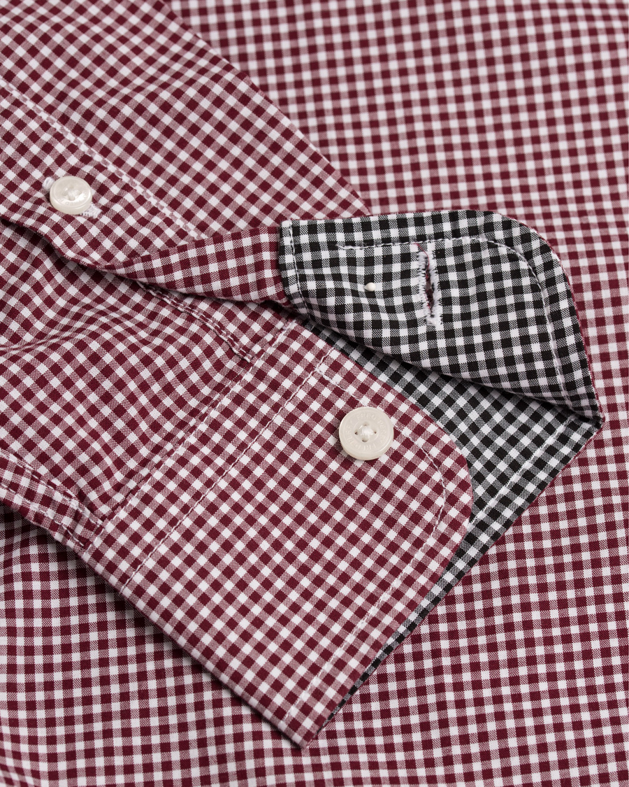 Herre | Skjorter | Fred Perry | Classic Fit Gingham Shirt Mahogany