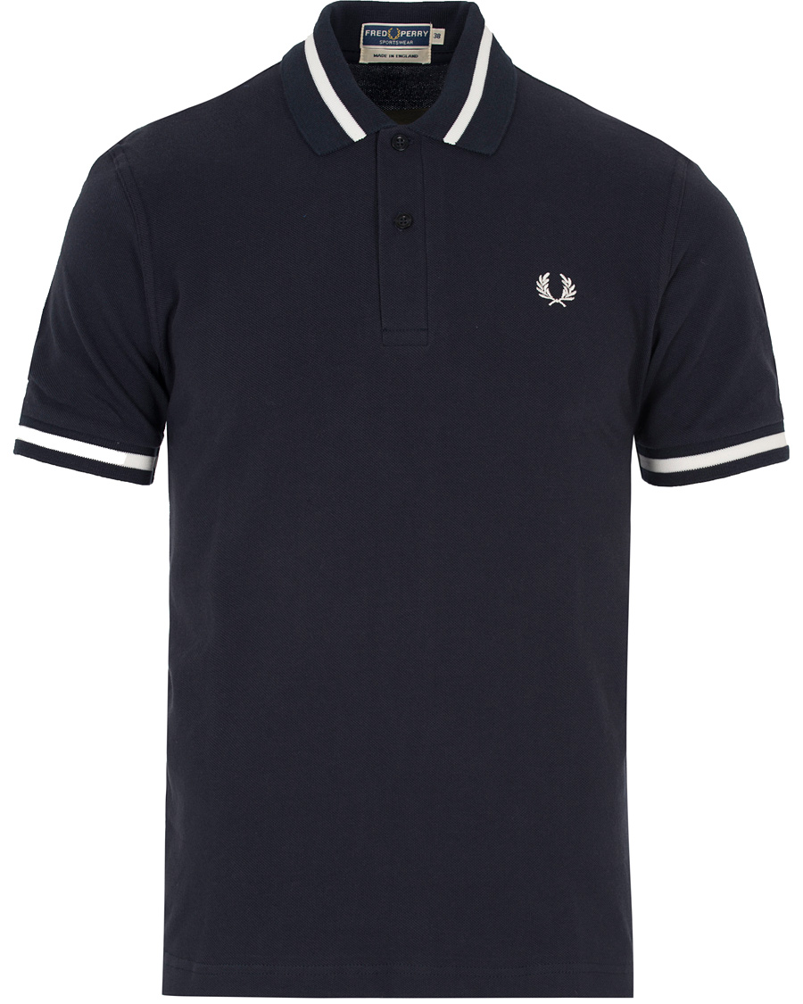 Herre | Polotrøjer | Fred Perry Reissues | Made in England Single Tip Polo Navy/Snow