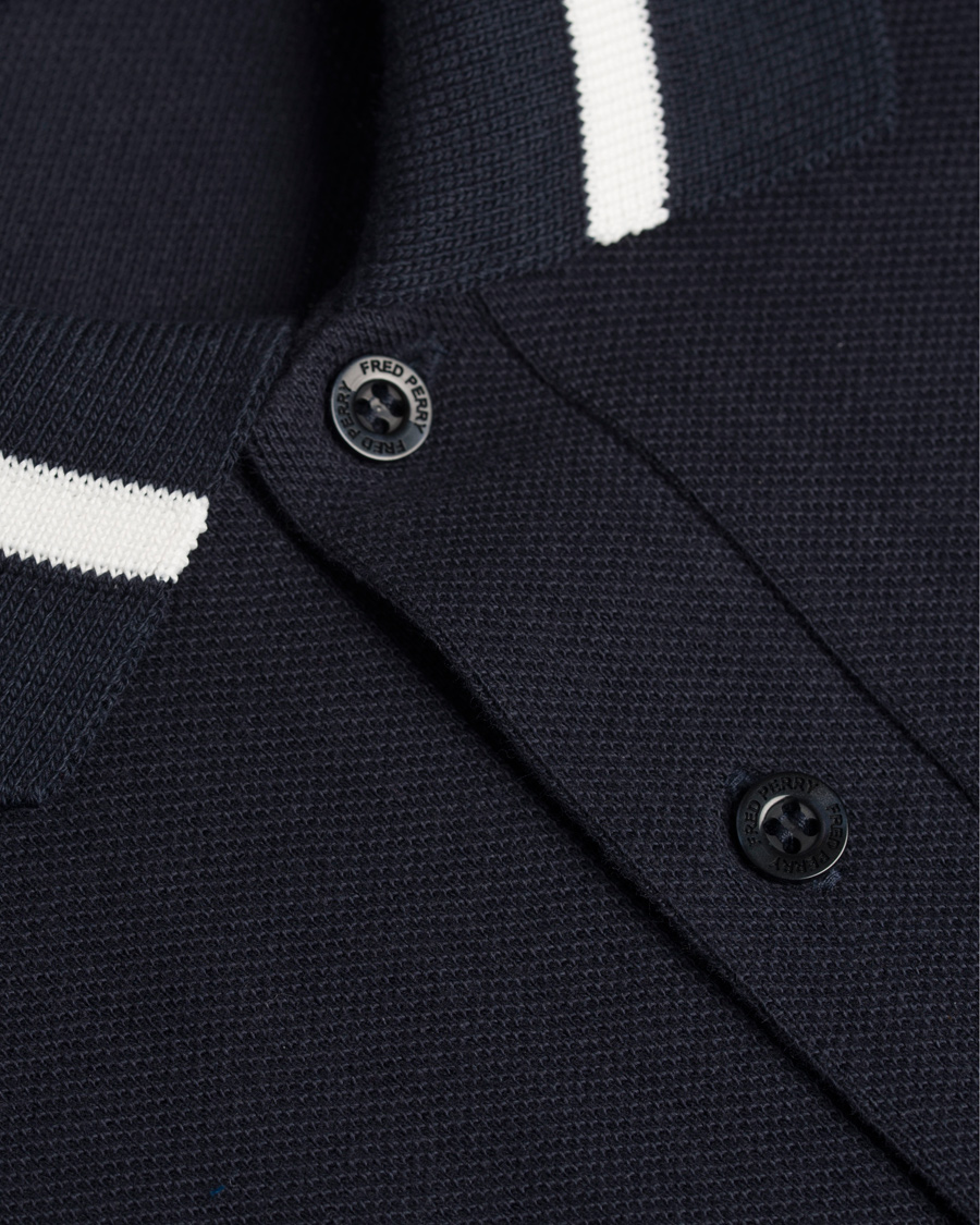 Herre | Polotrøjer | Fred Perry Reissues | Made in England Single Tip Polo Navy/Snow