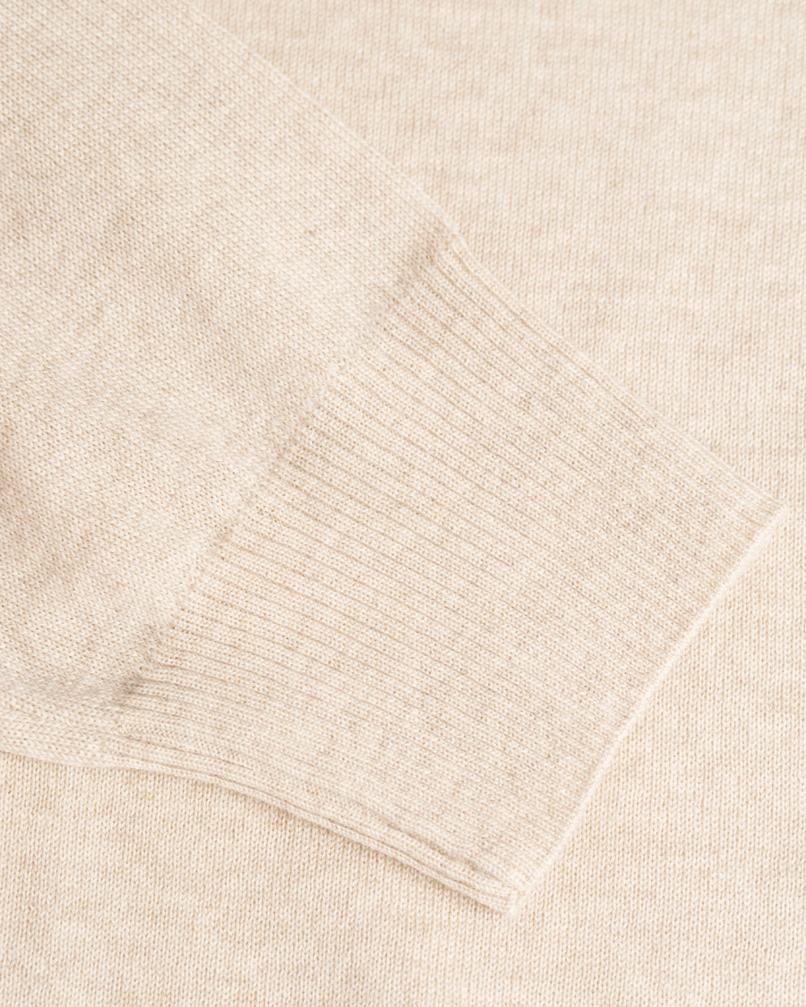 Herre | Trøjer | Morris Heritage | Long Sleeve Polo Shirt Off White