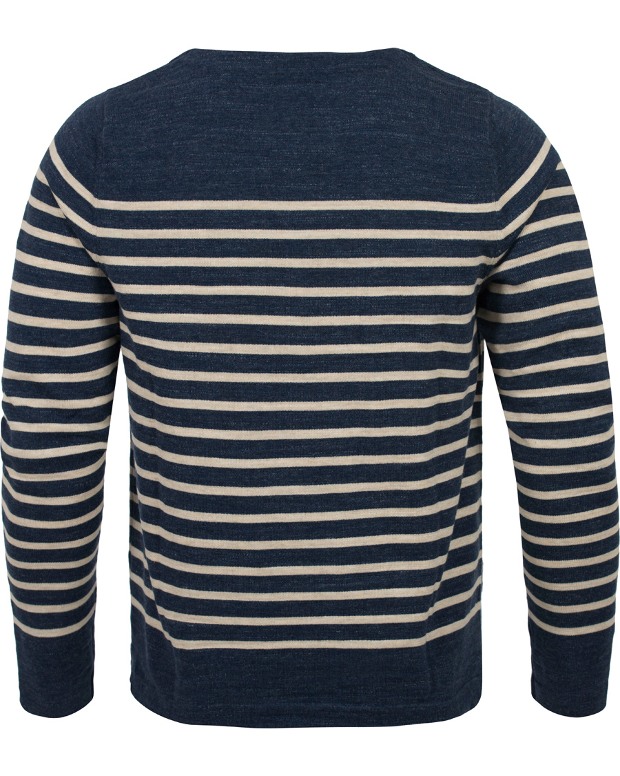 Herre | Trøjer | Morris | Nantes Stripe Knit Blue