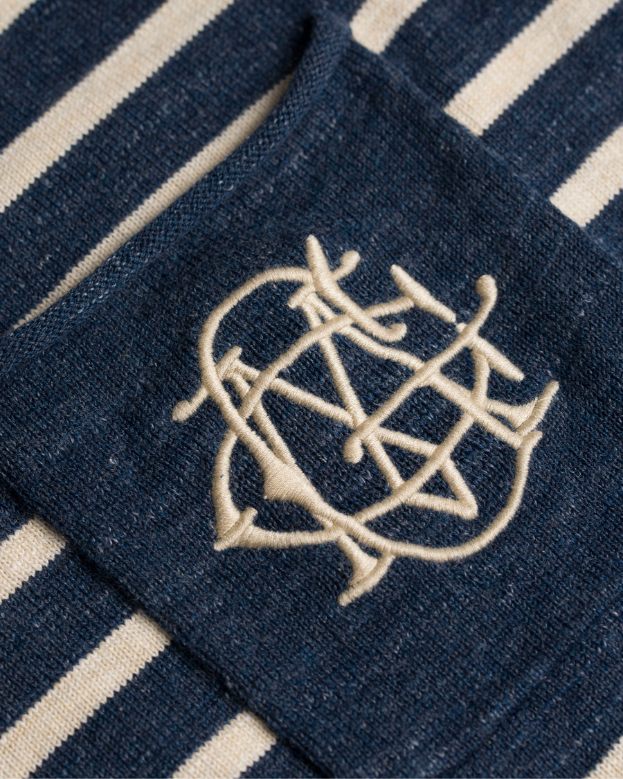 Herre | Trøjer | Morris | Nantes Stripe Knit Blue