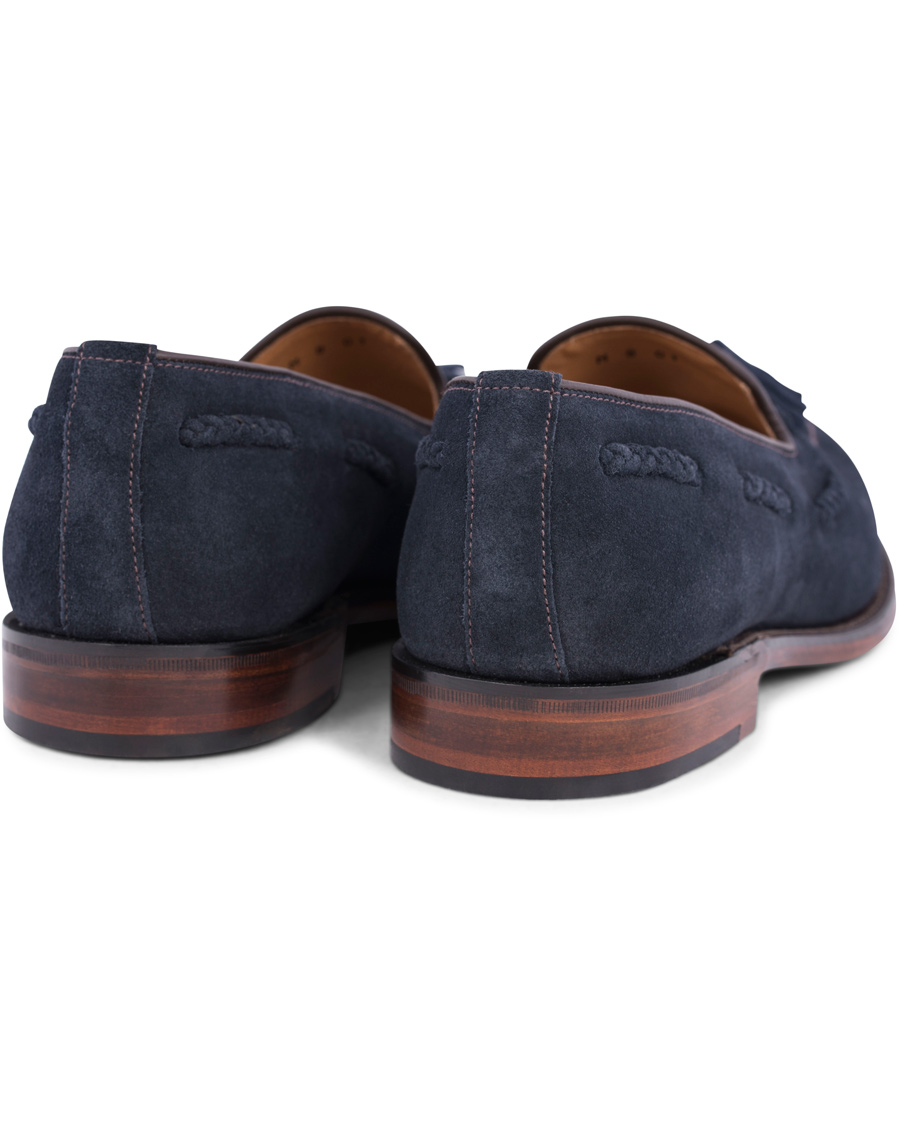 Herre | Loake 1880 MTO Temple Loafer Navy Suede | Loake 1880 | MTO Temple Loafer Navy Suede