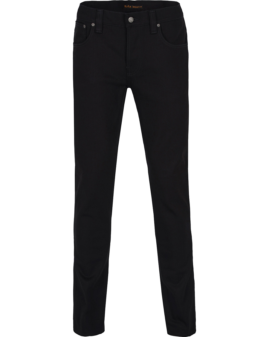Herre | Jeans | Nudie Jeans | Grim Tim Organic Slim Fit Stretch Jeans Black Ring