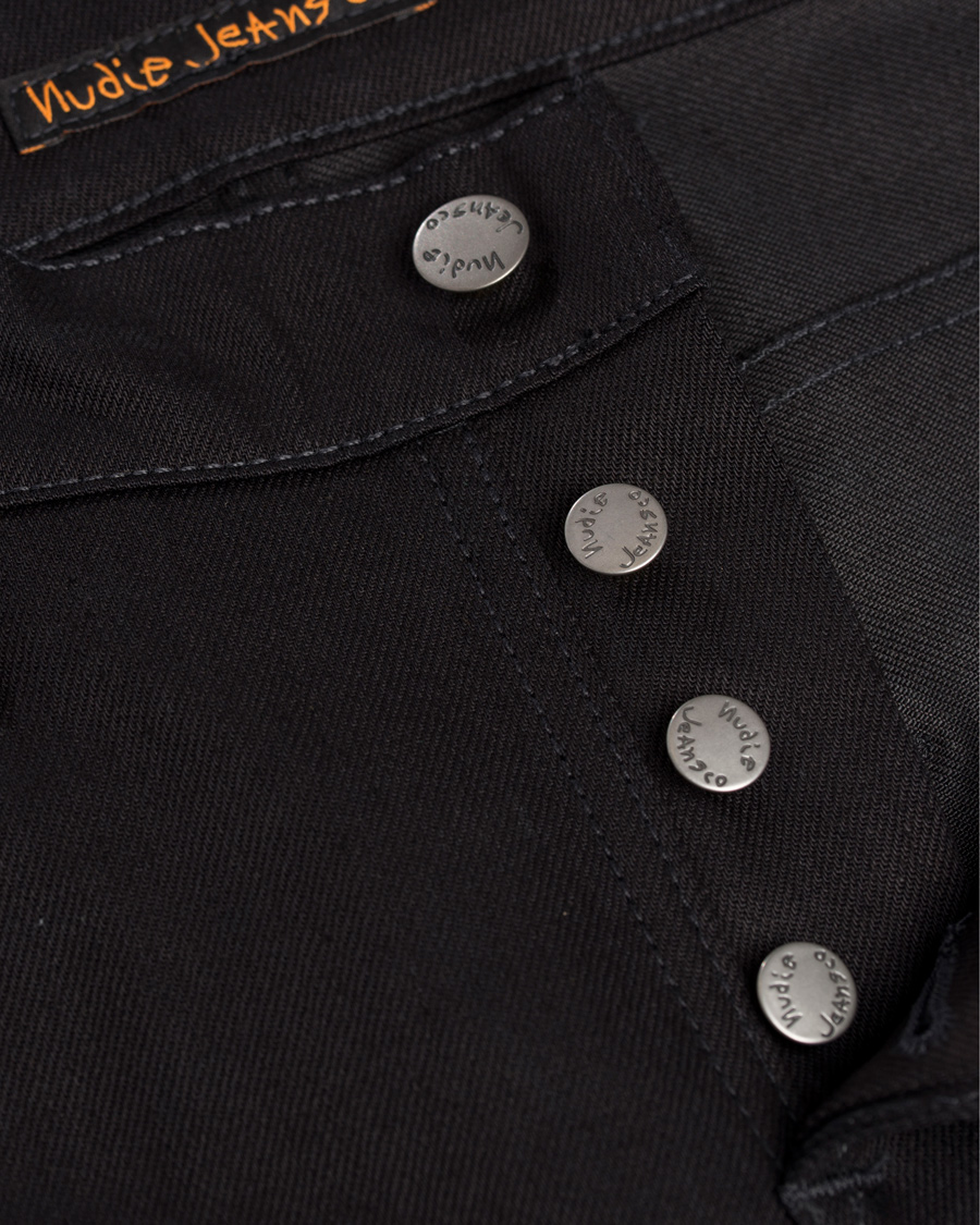 Herre | Jeans | Nudie Jeans | Grim Tim Organic Slim Fit Stretch Jeans Black Ring