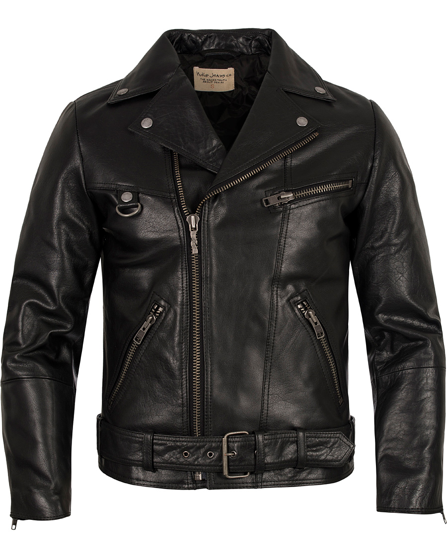 Herre | Jakker | Nudie Jeans | Ziggy Punk Leather Jacket Black