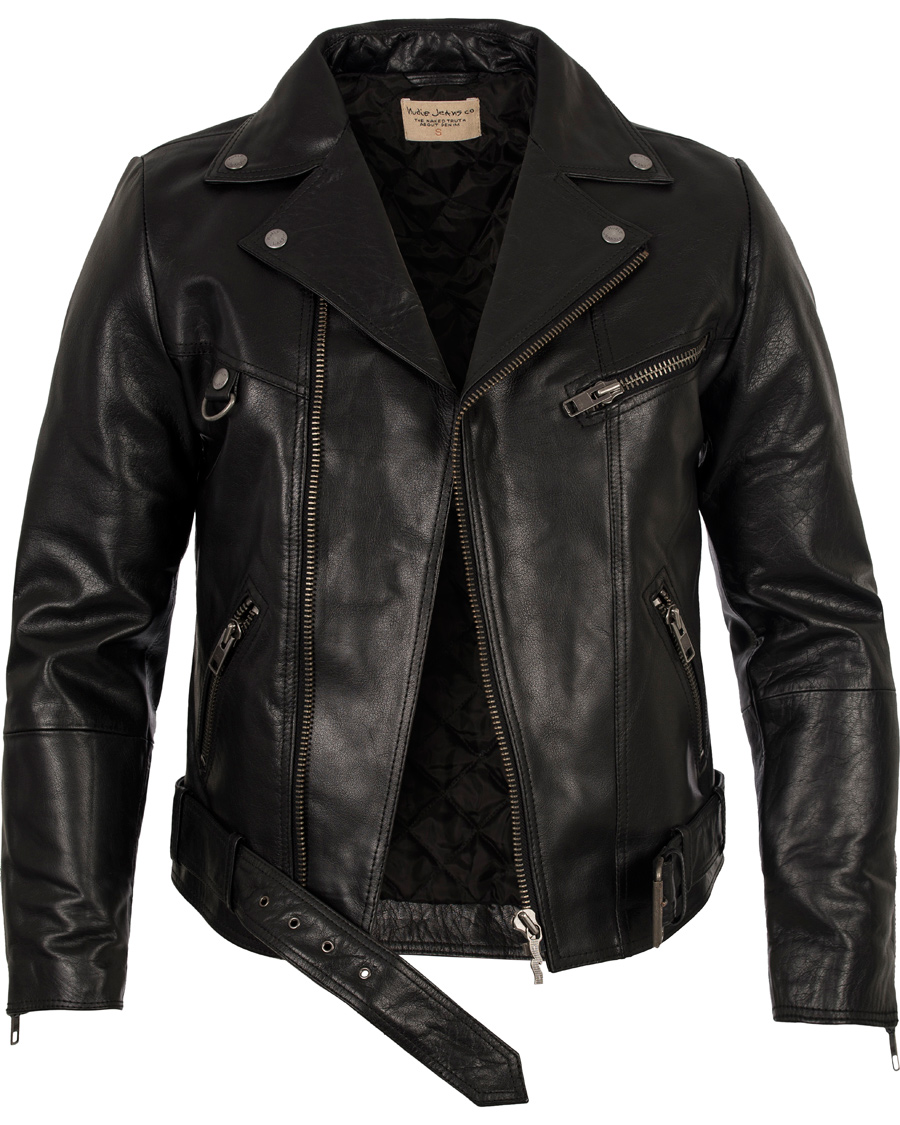 Herre | Jakker | Nudie Jeans | Ziggy Punk Leather Jacket Black