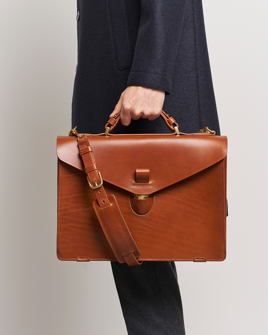 Herre | Computertasker | Tärnsjö Garveri | TG1873 Briefcase Cognac