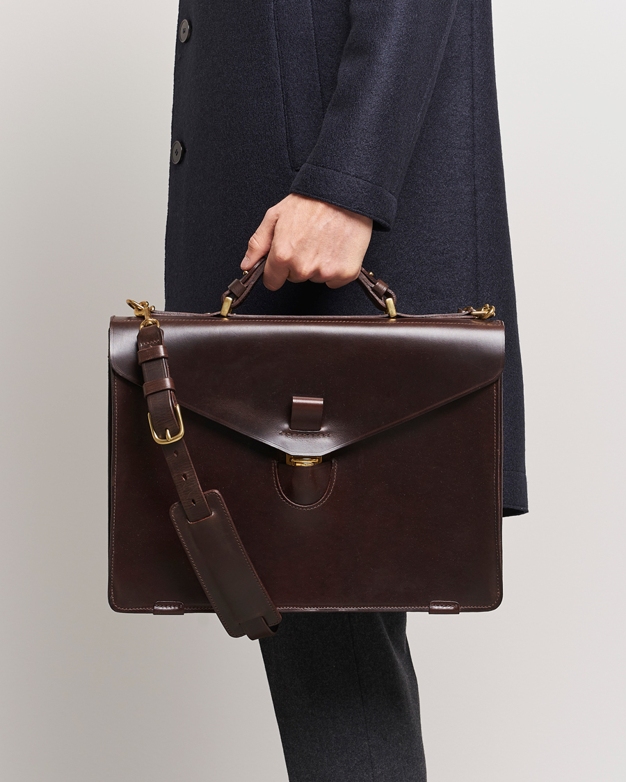 Herre | Computertasker | Tärnsjö Garveri | TG1873 Briefcase Dark Brown