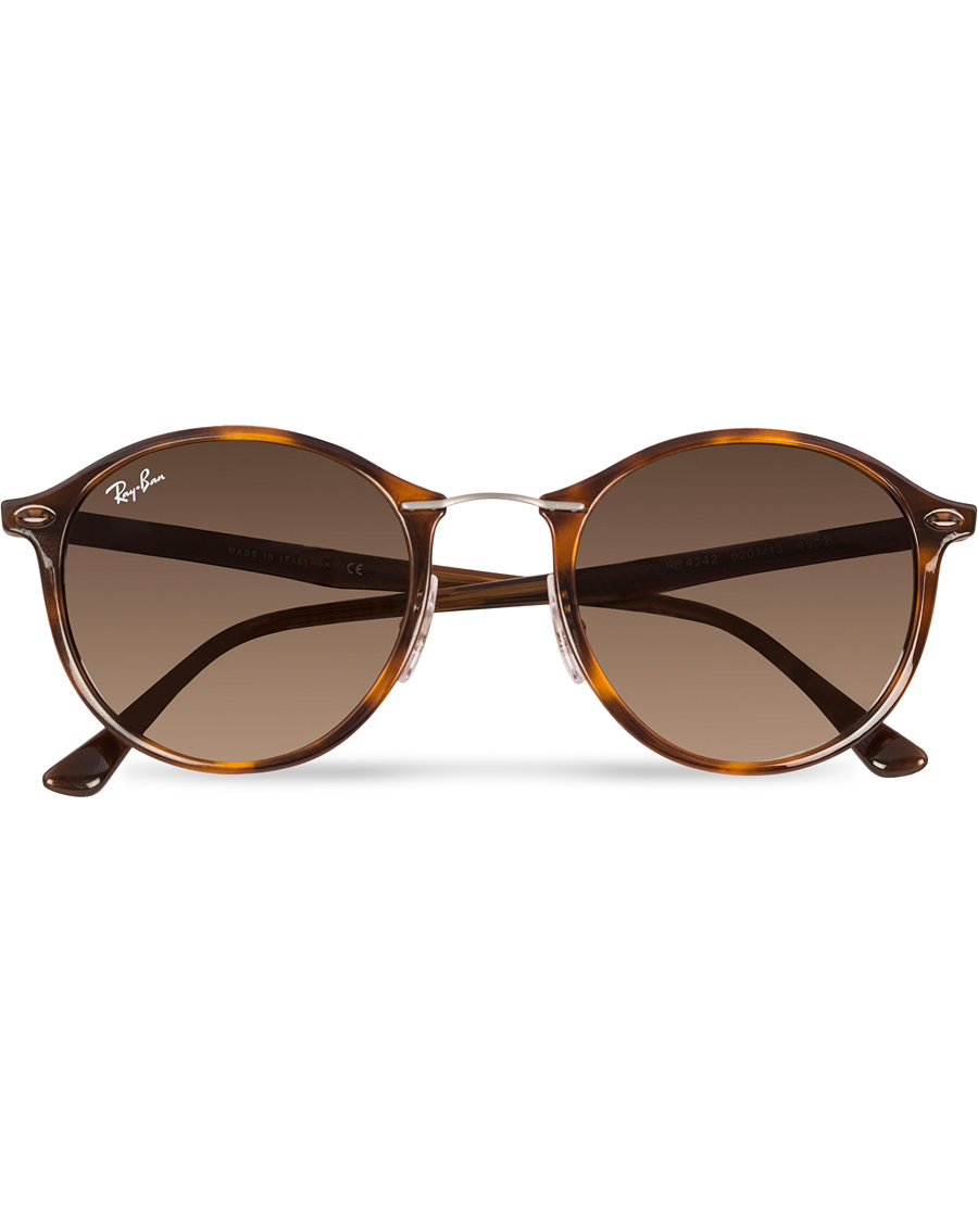 Herre | Ray-Ban 0RB4242 Round Sunglasses Light Havana/Brown | Ray-Ban | 0RB4242 Round Sunglasses Light Havana/Brown