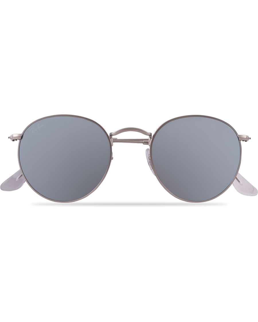 Ray-Ban 0RB3447 Round Silver/Silver Mirror - CareOfCarl.dk