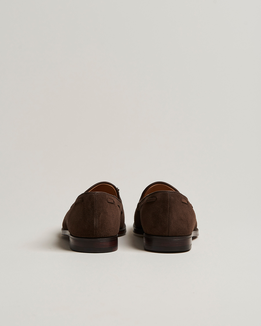Herre | Loafers | Crockett & Jones | Cavendish Tassel Loafer Dark Brown Suede