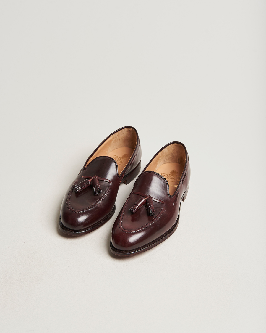 Herre | Håndlavede sko | Crockett & Jones | Cavendish Tassel Loafer Burgundy Cordovan