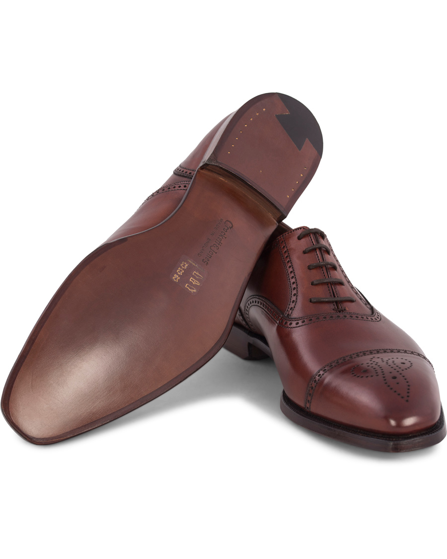 Herre | Crockett & Jones Handgrade Selborne Oxford Brogue Chestnut Calf | Crockett & Jones | Handgrade Selborne Oxford Brogue Chestnut Calf