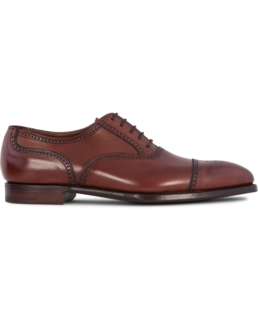 Herre | Crockett & Jones Handgrade Selborne Oxford Brogue Chestnut Calf | Crockett & Jones | Handgrade Selborne Oxford Brogue Chestnut Calf