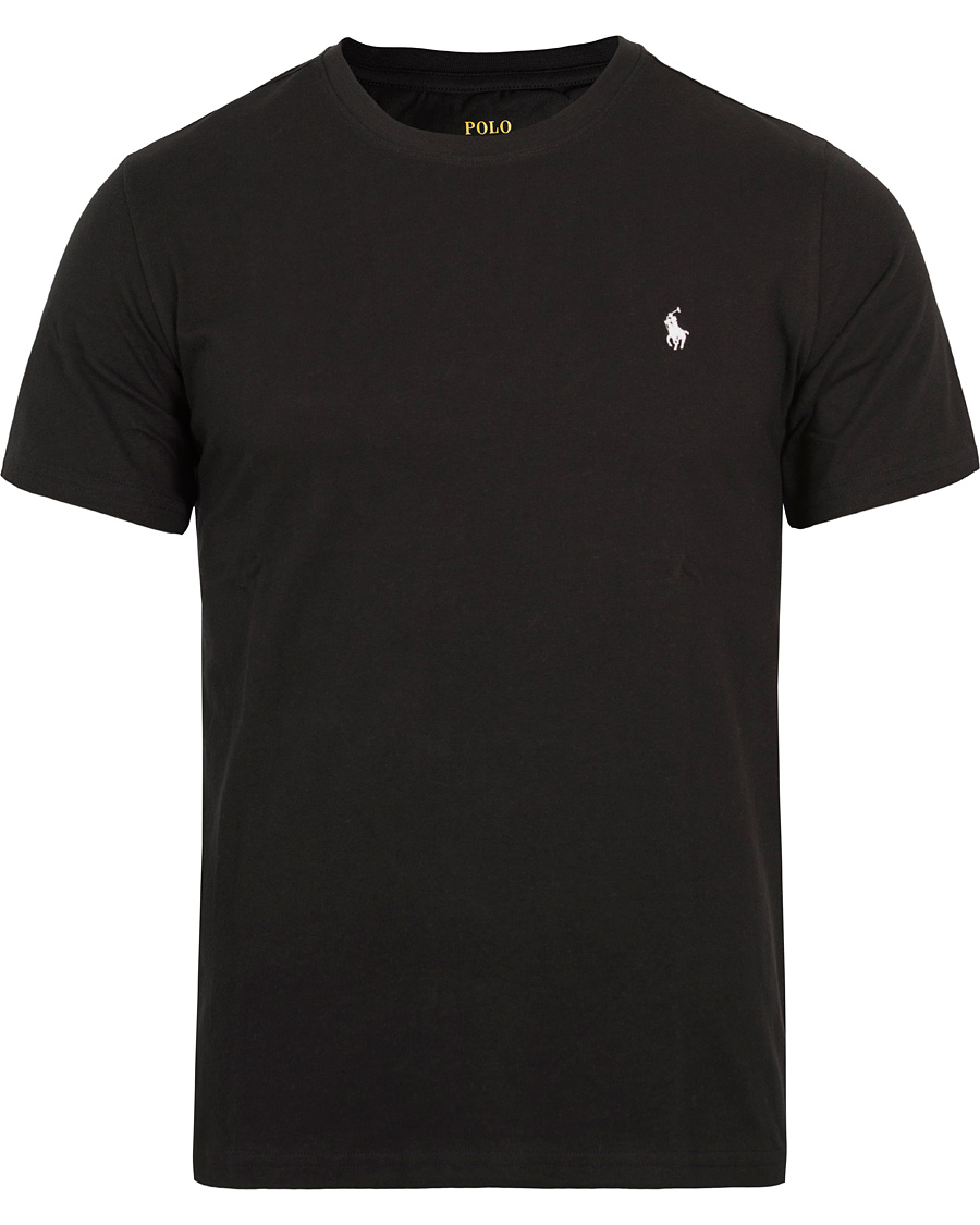 Herre | T-Shirts | Polo Ralph Lauren | Short Sleeve Crew Neck Tee Black