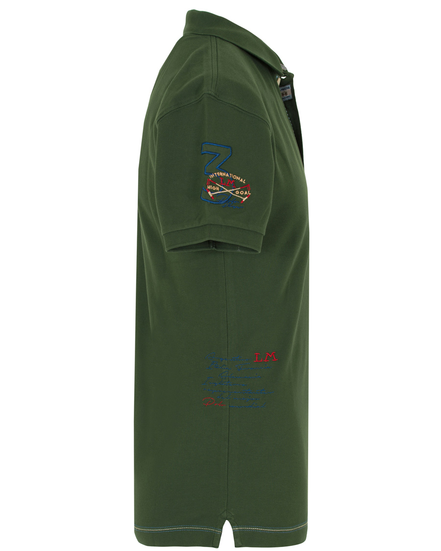 Herre | Polotrøjer | La Martina | Logo Polo Piqué Army Green