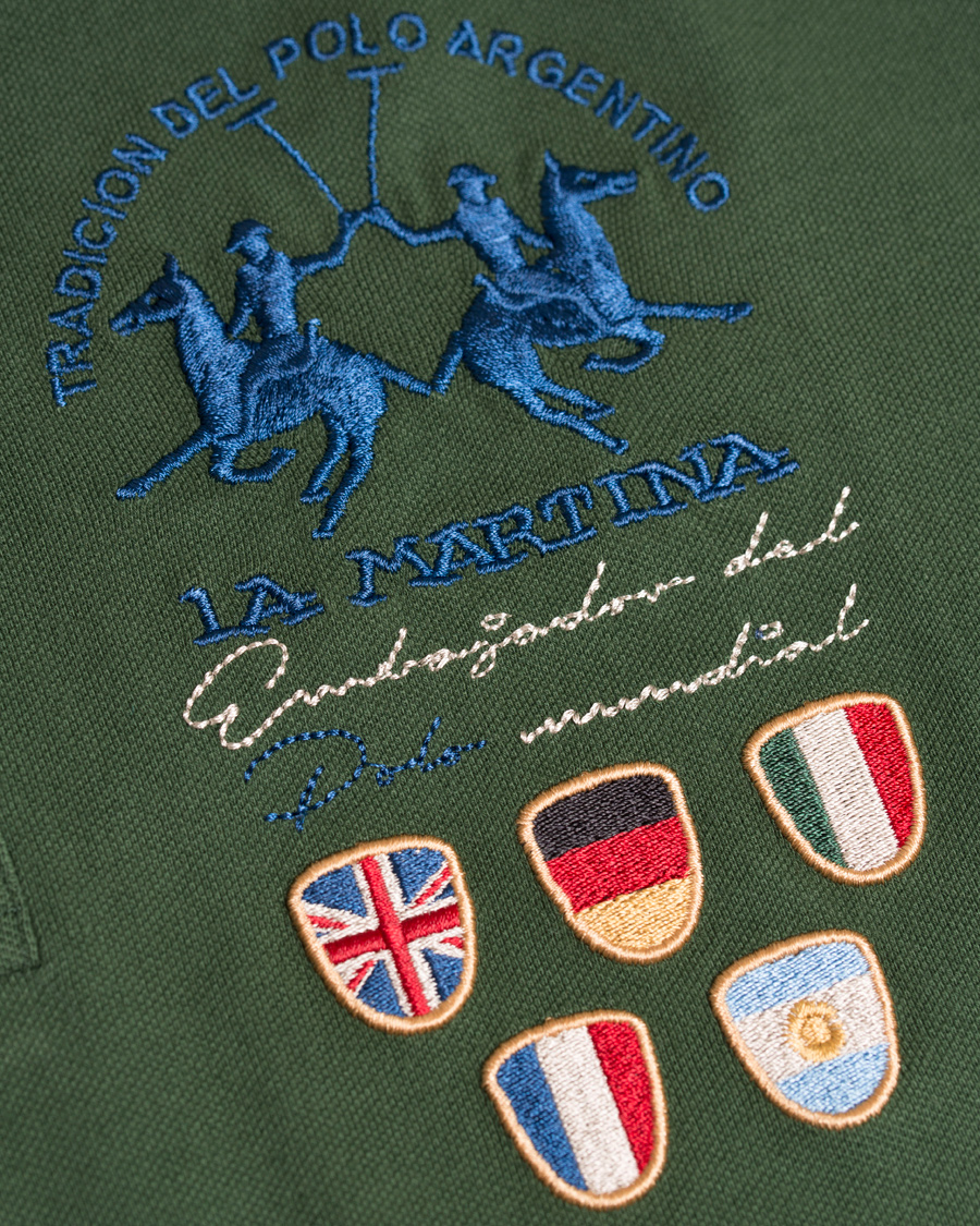 Herre | Polotrøjer | La Martina | Logo Polo Piqué Army Green