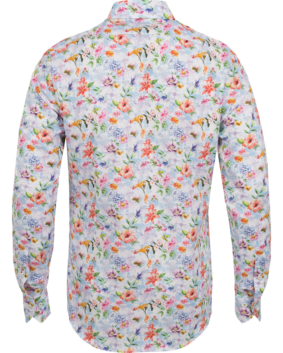Herre | Skjorter | Stenströms | Slimline Flower Print Shirt Multi