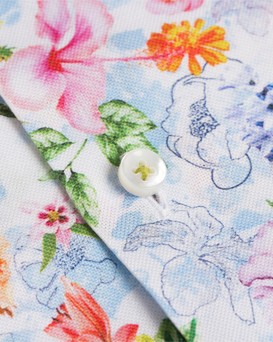 Herre | Skjorter | Stenströms | Slimline Flower Print Shirt Multi