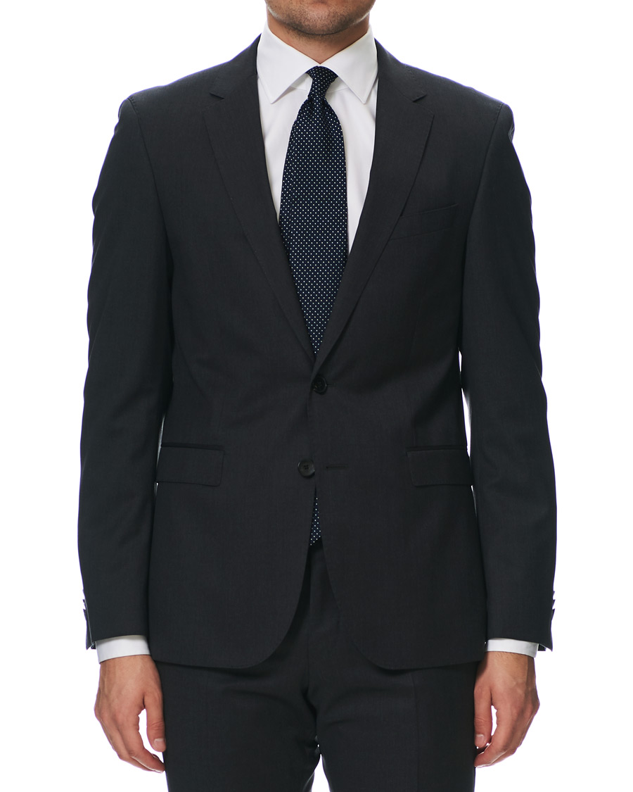 BOSS Ryan Slim Fit Wool Blazer Charcoal CareOfCarl
