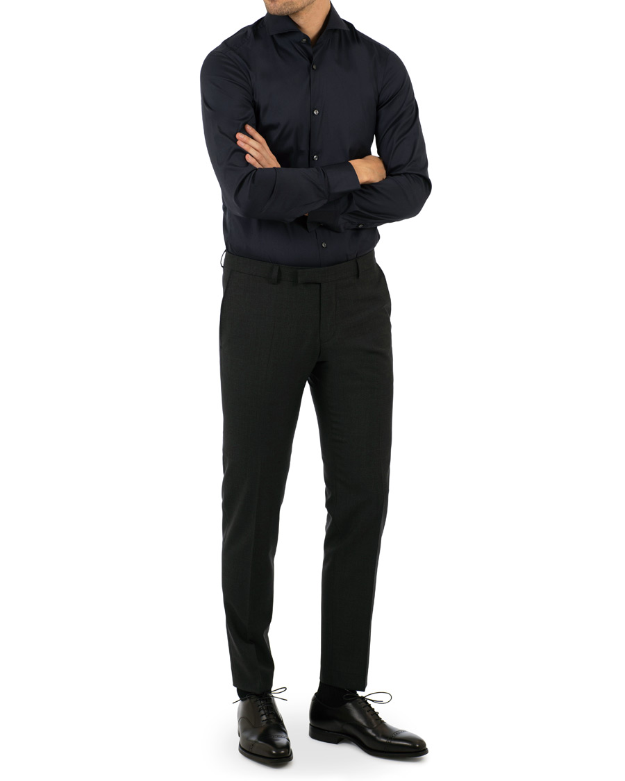 Herre | Skjorter | BOSS BLACK | BOSS Jason Slim Fit Stretch Shirt Navy
