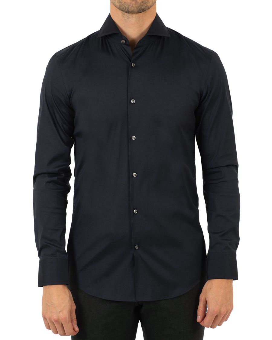 Herre | Skjorter | BOSS BLACK | BOSS Jason Slim Fit Stretch Shirt Navy