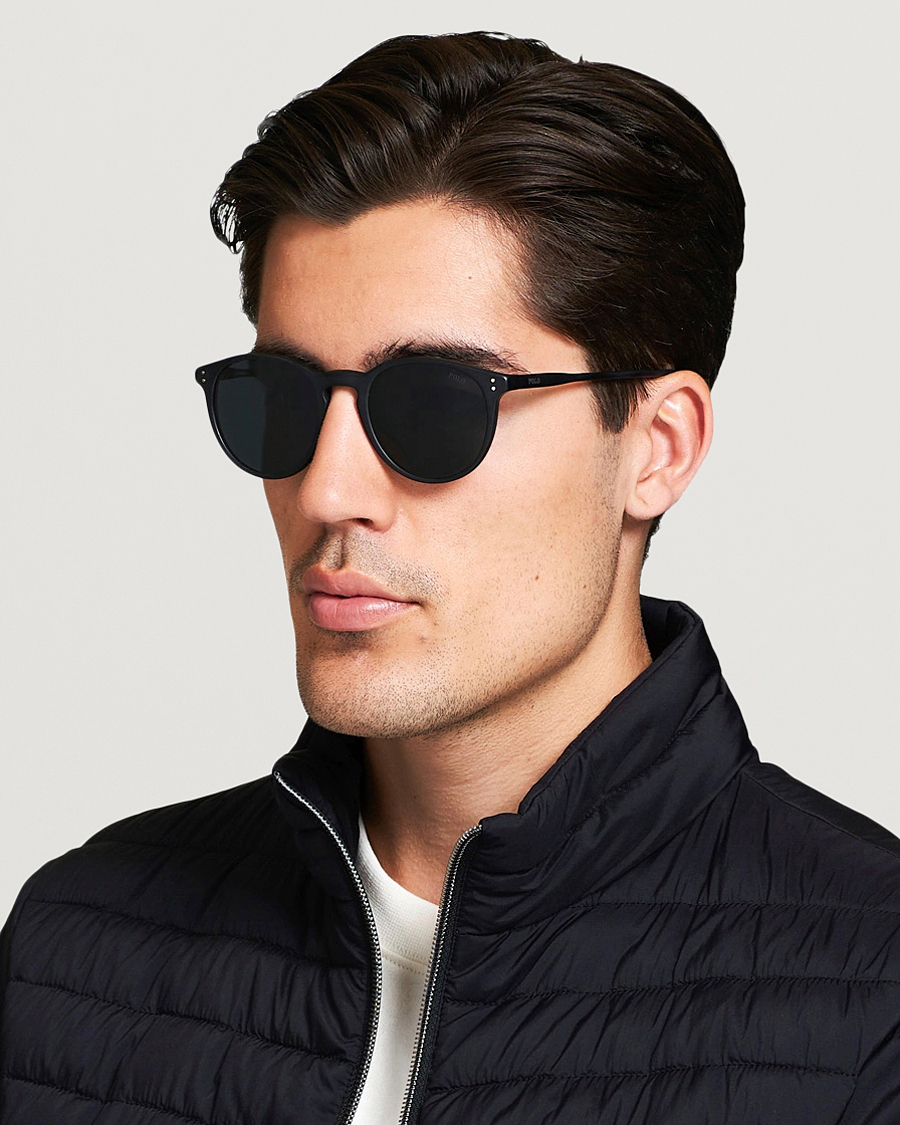 Herre | Preppy Authentic | Polo Ralph Lauren | 0PH4110 Round Sunglasses Matte Black