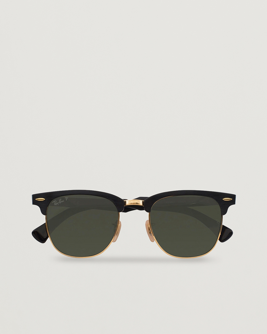 Herre |  | Ray-Ban | 0RB3507 Clubmaster Sunglasses Black Arista/Polar Green