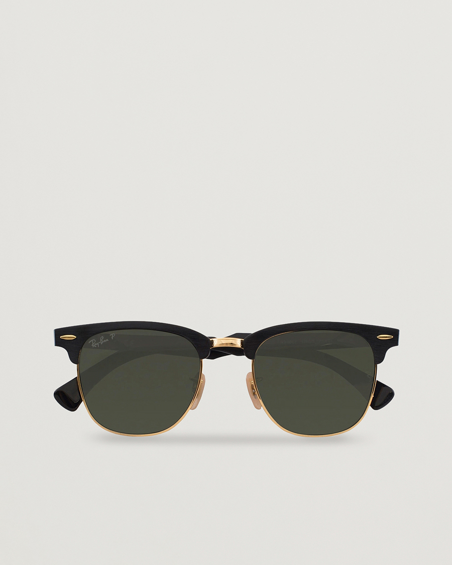 Herre | Solbriller | Ray-Ban | 0RB3507 Clubmaster Sunglasses Black Arista/Polar Green