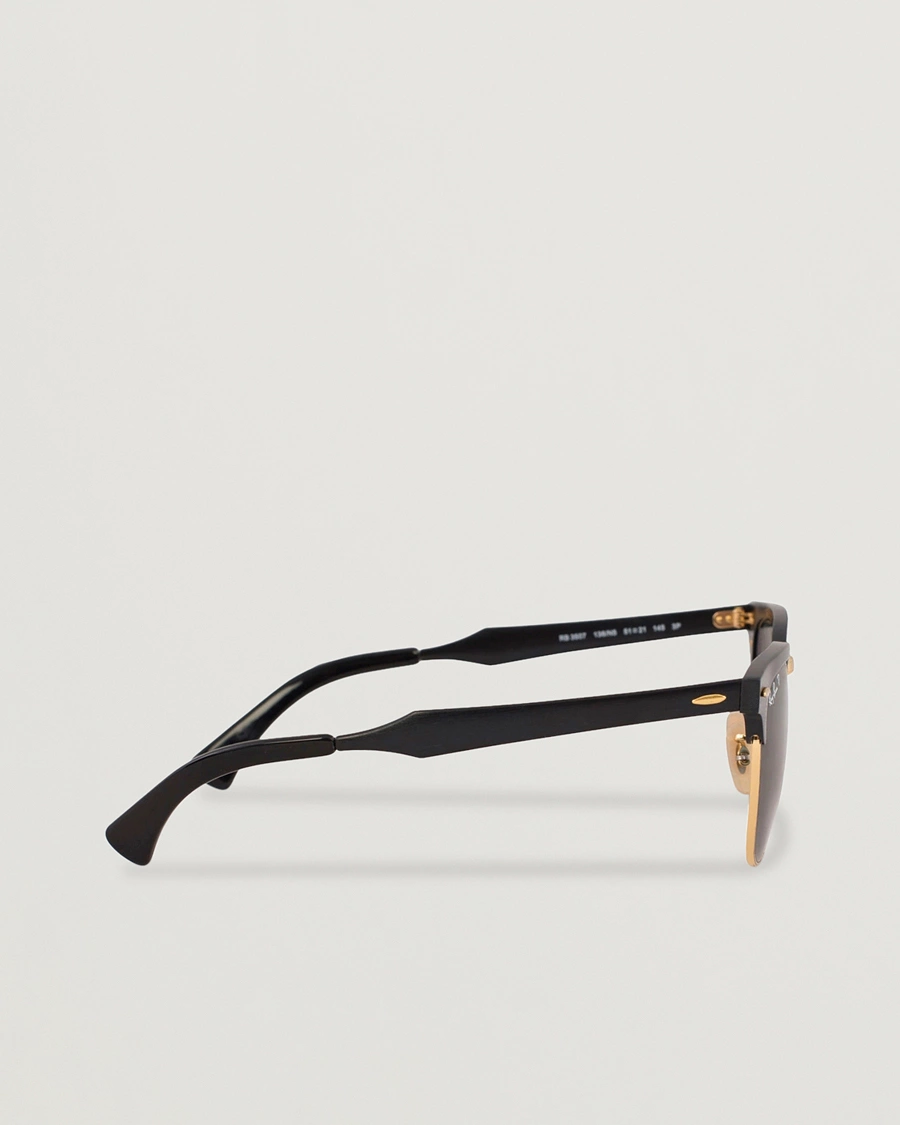 Herre | Solbriller | Ray-Ban | 0RB3507 Clubmaster Sunglasses Black Arista/Polar Green