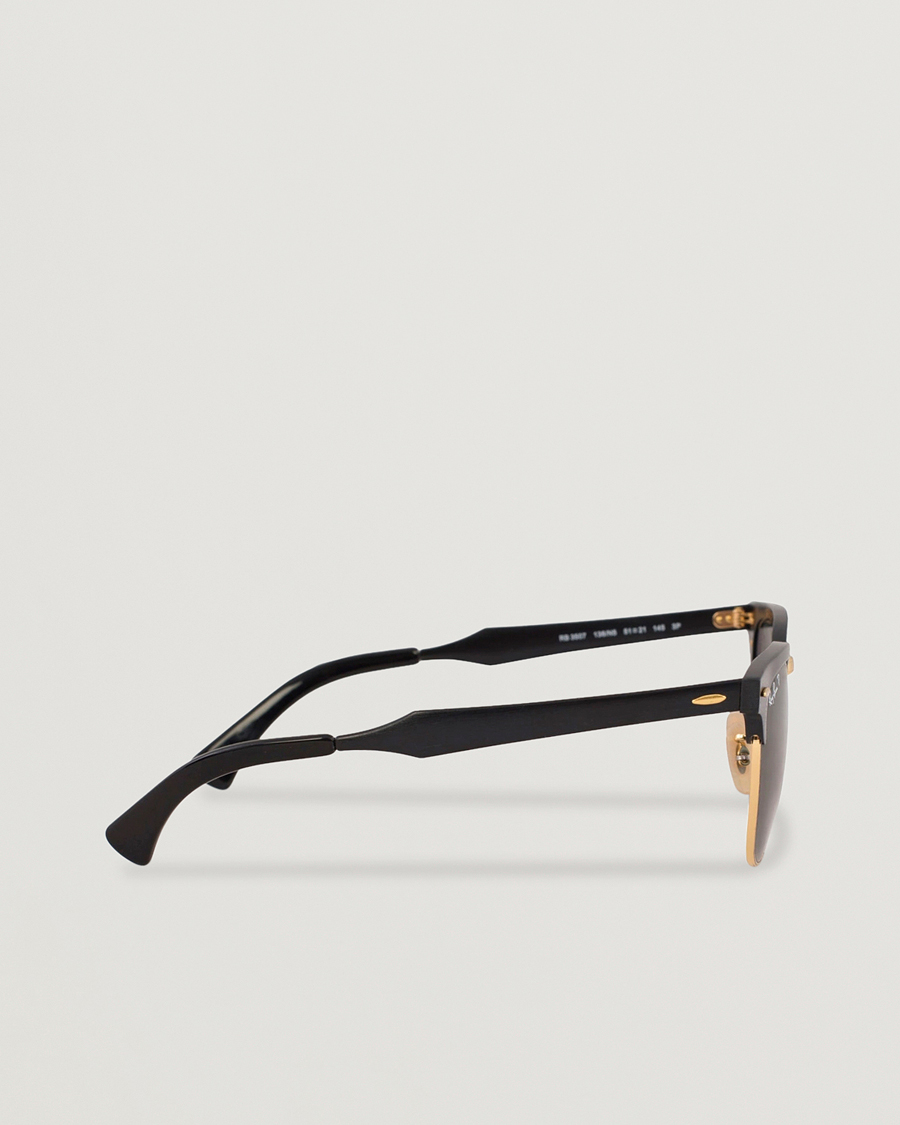 Herre | Solbriller | Ray-Ban | 0RB3507 Clubmaster Sunglasses Black Arista/Polar Green