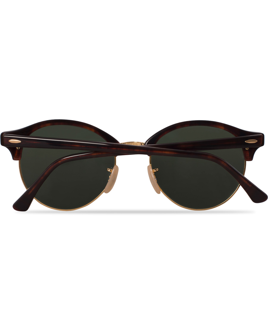 Herre | Ray-Ban 0RB4246 Clubround Sunglasses Red Havana/Green | Ray-Ban | 0RB4246 Clubround Sunglasses Red Havana/Green