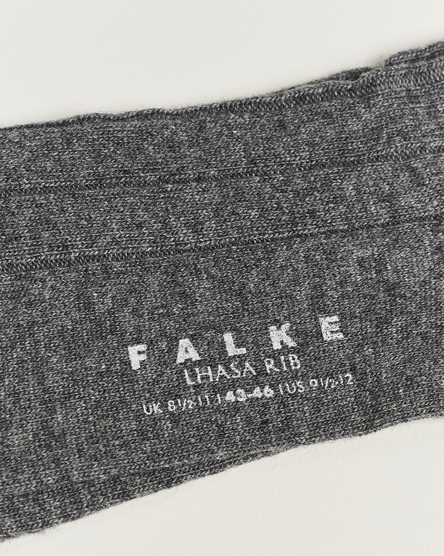 Herre |  | Falke | Lhasa Cashmere Socks Light Grey