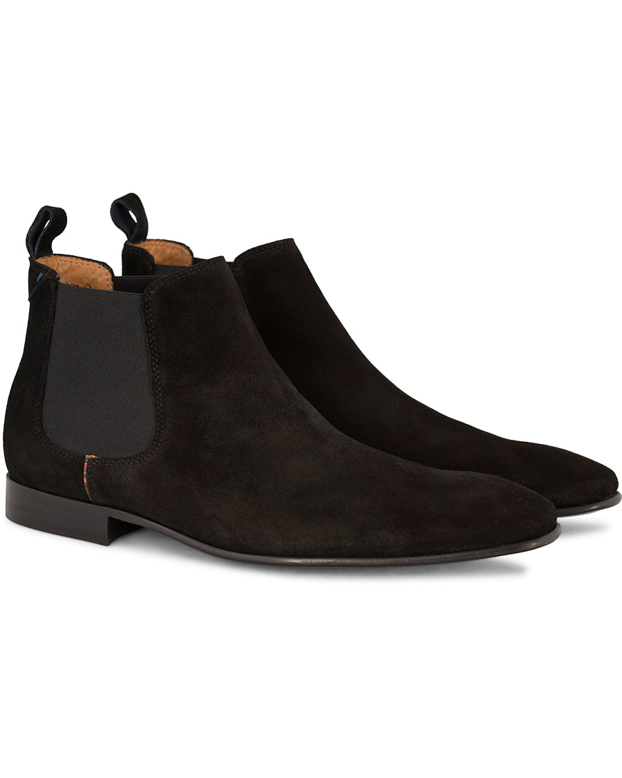 Herre | PS Paul Smith Falconer Chelsea Boot Black Suede | PS Paul Smith | Falconer Chelsea Boot Black Suede