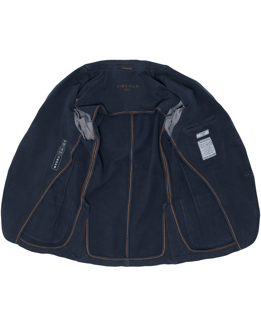 Herre | Blazere & jakker | Circolo 1901 | Jersey Patch Pocket Blazer Blue Navy