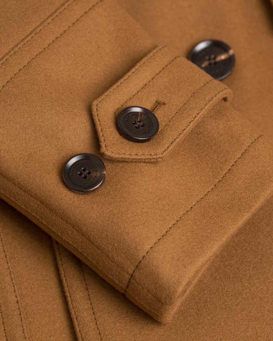 Herre | Jakker | Belstaff | Milford Wool/Cashmere DB Coat Heritage Khaki