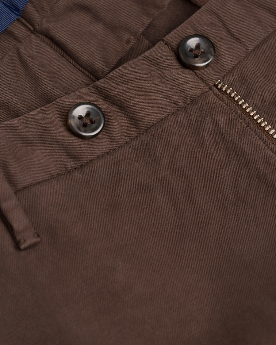 Herre | Bukser | Incotex | Slim Fit Comfort Chino Brown