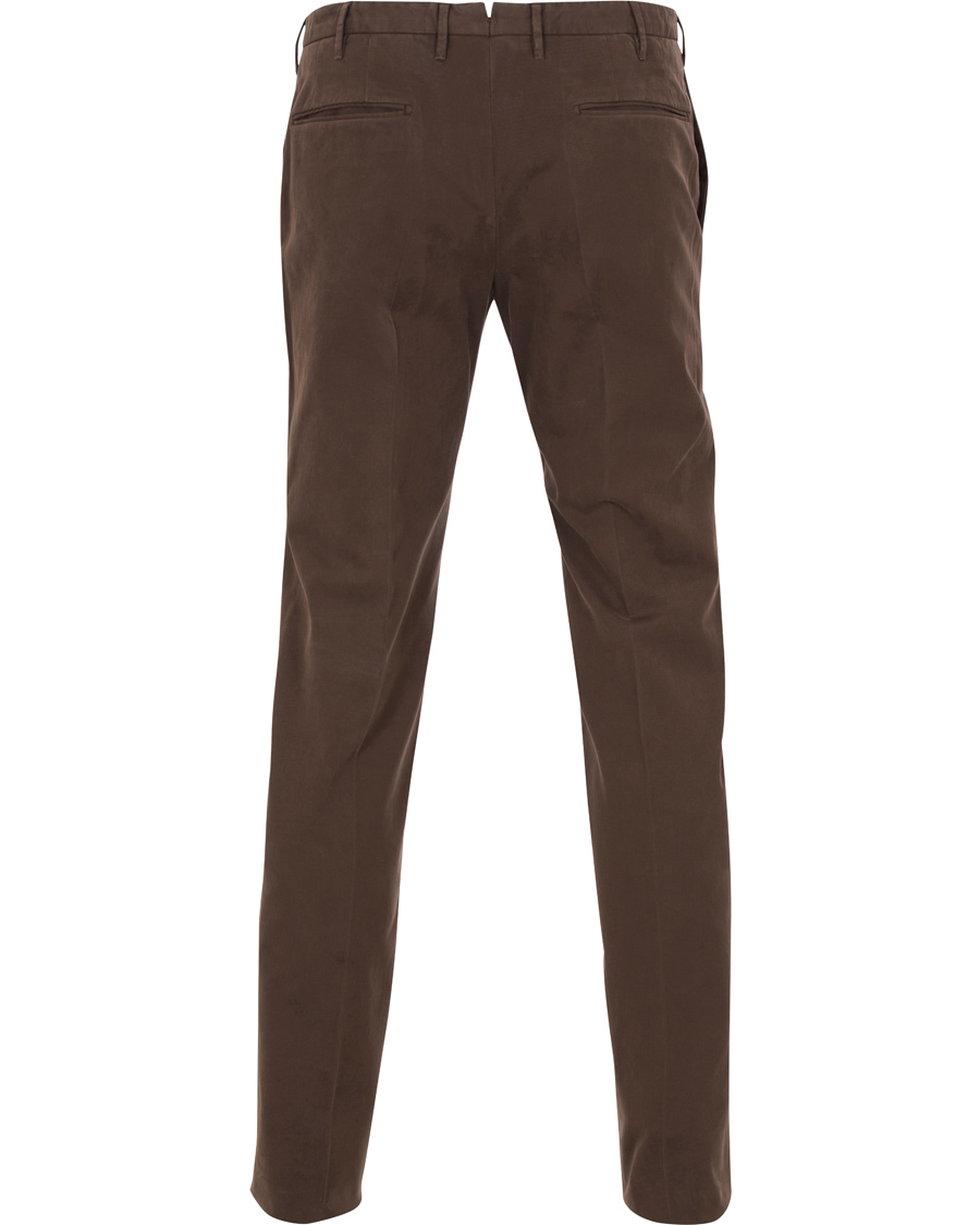 Herre | Bukser | Incotex | Slim Fit Comfort Chino Brown