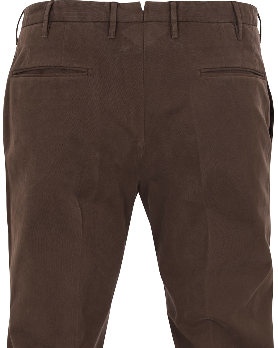 Herre | Bukser | Incotex | Slim Fit Comfort Chino Brown