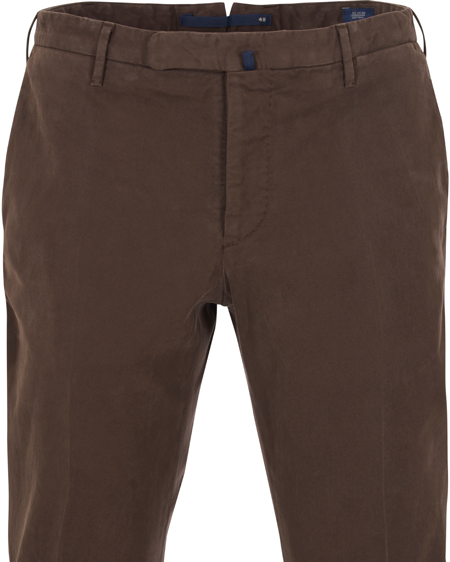 Herre | Bukser | Incotex | Slim Fit Comfort Chino Brown