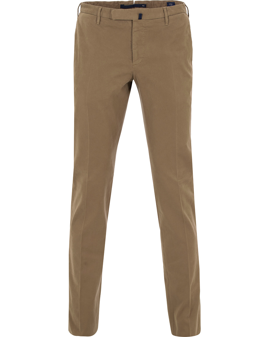 Herre | Bukser | Incotex | Slim Fit Comfort Chino Khaki